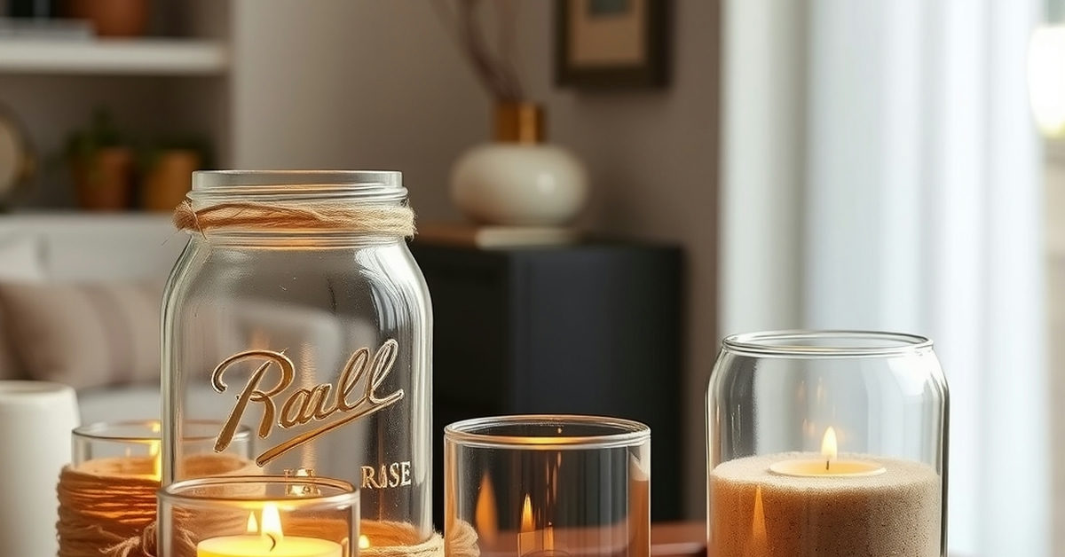 castiçais de vidro decorativos em diferentes tamanhos