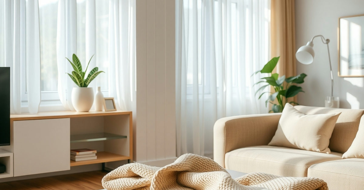 sala de estar limpa e decorada com planta ZZ